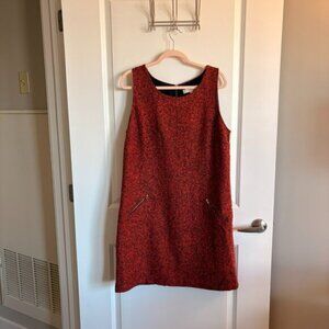 Ann Taylor Loft Sleeveless A-Line Dress w/ Zipper Detail
